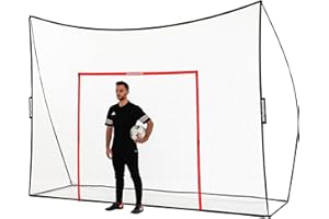 QUICKPLAY MEGA NET Portable Backstop Netting | Fast Set-Up Free-Standing Sports Net Barrier | Available in 12x9’ & 32x9’