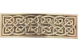KKJOY Vintage Metal Celtic Knot Barrettes Hair Clips Hand Crafted Spring Clip Hair Pin Headpieces Wedding Bridal Hair Accessories for Women Girls