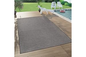 PACO HOME Dywan Zewn皻rzny Na Balkon I Taras Szary R騜owy Ziele Pastelowy Tkany Na P豉sko, Rozmiar:200x280 cm, Kolor:Szary