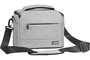 ATHEM Camera Bag, Waterproof Shockproof Single Camera Case Bag for DSLR and Lenses, with Waterproof Cover, for Canon, Sony, Fuji, Nikon, etc