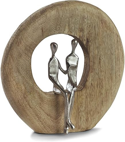 Wandsculptuur Soul 60cm Mangohout Bruin / Ventura design - Ventura Design