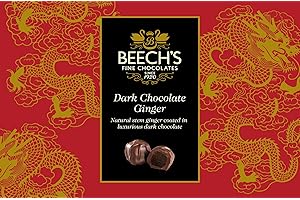Beech's Fine Chocolates Dark Chocolate Covered Ginger 200 g (Pack of 2)