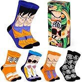 Dragon Ball Z Men's Socks &ndash; 5 Pack Men's Socks &ndash; Size 40-46, Men's Cotton Socks &ndash; Christmas Gift