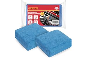 GADLANE Chłonna podkładka odmgławiająca z mikrofibry, do samochodu, lusterek, szkła, gąbki z mikrofibry, do usuwania mgły, zestaw 2 szt