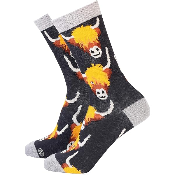Calzini Uomo Sock Therapy In Bambù Con Motivo Gatto E Papà - Calze Colorate Comode E Traspiranti Taglia Unica (8-11 UK) - 4