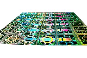 105 pcs - 3D Hologram Original Seal - Silver, 25mm, Tamper Proof - self-Adhesive Security Seal Labels, Quality & Warranty Label, Antifake & Authenticity Sticker, Atairs