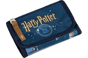 Baagl Brustbeutel Kinder - Geldbörse für Jungen Mädchen - Geldbeutel, Mini Portemonnaie, Kleingeld Münzbörse (Harry Potter Hogwarts)