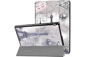 LOBWERK WiTa-Store, custodia sottile, adatta per Huawei MediaPad T3 10, 9,6 pollici, con funzione sleep/wake automatica e pennino capacitivo blu C1