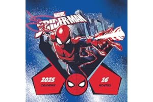 ‎PYRAMID EUROPE Pyramid – Spider-Man 2025 Broschürenkalender, 30x30cm, Kalender für Comic-Fans des Marvel-Klassikers, mit dynamischen Spider-Man Illustrationen, nachhaltig nur mit Papierumschlag