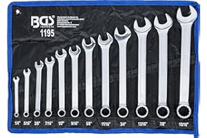 Bgs Set Di Chiavi Combinate in pollici dimensioni, 1/4 15/16 pollici, 12 pezzi, 1 pezzi, 1195