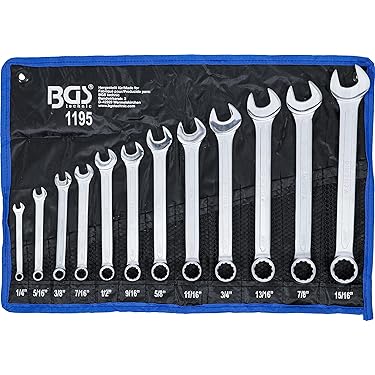 KTI Combination Wrench Set - 5/16 Inch Professional Tool Set