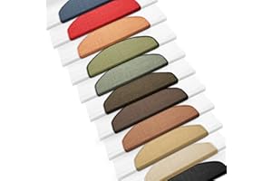 casa pura Sisal Stufenmatten im 15er Set | 100% Naturfaser in 2 Größen | sicherer Halt auf Ihrer Treppe | halbrund 65x24 cm mit Lippe - Natur