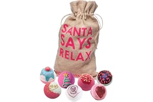 Bomb Cosmetics Santa Says Relax handgefertigte Geschenkverpackung für hessische Badeblaster [7-teilig], 1,1 kg