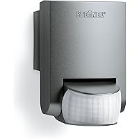Steinel Bewegungsmelder IS 130-2 anthrazit, 130° Bewegungssensor, 12 m Reichweite, für den Innen- und Außenbereich, IP54