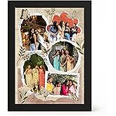 Framekaari Friends Forever Customised Photo Frame | Personalised Collage Frame with Picture & Special Message | Gift for Best