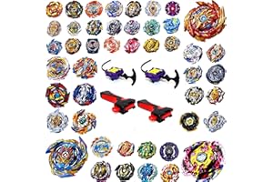 Elrozo Bursttop 4er Set Zufall + 2X Launcher + 2X Grip Kreisel für Burst Evolution Rise Surge GT Arena