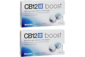 CB12 Boost Chewing Gum Strong Mint, 10's (Pack Of 2)
