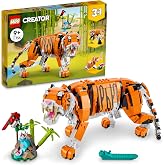LEGO Creator 3&rsquo;&uuml; 1 Gorgeous Tiger 31129 &ndash; Birthday Gift Idea for Girls and Boys 9 Years Old and Over, Tiger,