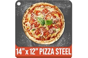 Kock Pomodoro pizzastål, 35,5 x 30,48 cm, 1/4-tum tjock, lyfthål