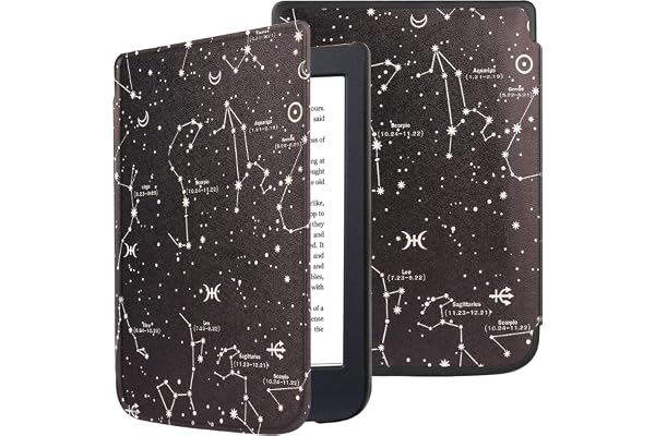 VOVIPO Kobo Nia 6 Étui de Protection Ultra Fin avec Fonction Veille/réveil Automatique pour liseuse Kobo Nia 6" Version 2020-Constellation