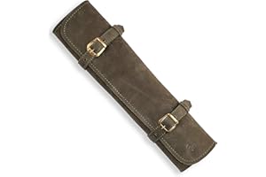 Angus Stoke Sam - Funda de Piel para Cuchillos de Cocinero (Piel, tamaño Grande), diseño de Bolsa