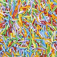 Rainbow Sugar Strands Cup Cake Sprinkles 60g / 2.1oz Suitable for Vegans Halal Kosher Gluten Dairy Free Mixed Baking Gifts