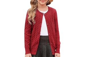 GRACE KARIN Ragazze Cardigan Cardigan Manica Lunga Maglione Bambini Bolero Autunno Inverno Maglieria