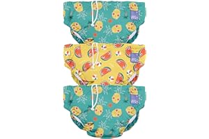 Bambino Mio, Costumino Contenitivo, A Prova di Perdite, Stiloso e Leggero, Tropicale, Confezione da 3, Larga (2+ Anni)