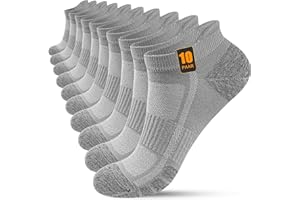 FORVEVO 10 par skarpet do sneakersów dla mężczyzn i kobiet, bawełniane skarpety sportowe, oddychające, krótkie