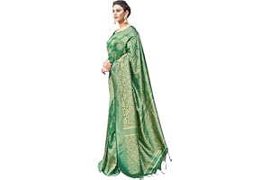 Elina fashion Sarees For Women Banarasi Art Seide Woven Saree ||Traditionelles indisches Hochzeitsgeschenk Sari mit ungenähter Bluse