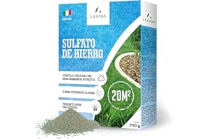 LERAVA® Sulfato de Hierro Granulado - Fertilizante para Plantas y Jardines - Hierro para Césped y Árboles - 20m² de Cobertura