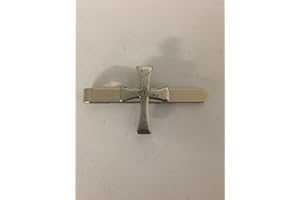 PRIDEINDETAILS Templar Cross R209 English Pewter emblem on a Tie Clip (slide) Handmade In Sheffield