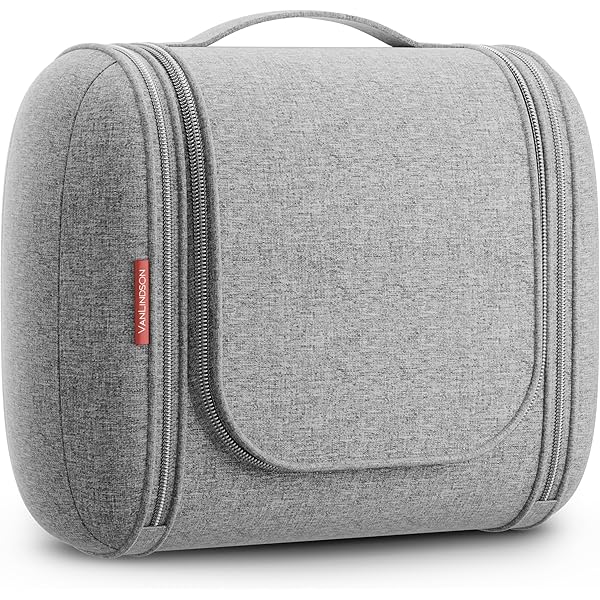 Borsa Da Toilette Da Viaggio - Beauty Case Organizer, Tessuto Oxford Impermeabile, Nero, 19x12x7cm - Foto 3