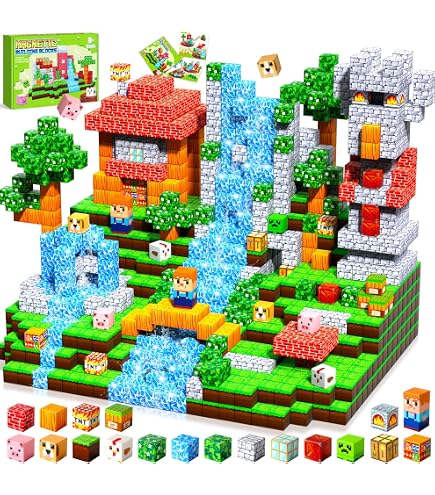 Blocs de Construction Magnétiques 131 PCS avec 2 Voitures - Jouets