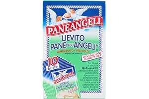 Paneangeli Lievito Pane degli Angeli Vaniglinato, Lievito per Dolci, Agente Lievitante, Lievito Istantaneo con Delicata Fragranza di Vanillina, Vegano e Senza Glutine, Astuccio da 10 Buste da 16 g