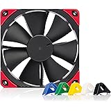 Noctua NF-F12 PWM chromax.Black.Swap, Ventilateur Silencieux Haut de Gamme, 4 Broches (120 mm, Noir)