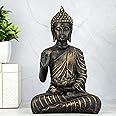 Heeran Art New Sitting Buddha Statue showpiece Idol Home Decor Items for Living Room and Gifts-A_GOL-DB2
