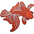 Finally Home Koi Fisch Bügelpatch - Japanischer Aufnäher