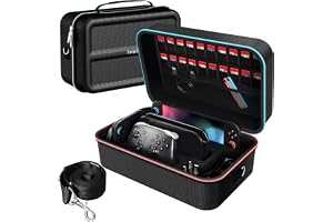 ivoler Väska kompatibel med Nintendo Switch 2 Model 2025, Deluxe hård bärväska skydd bärbar skyddsfodral för Switch 2 konsol
