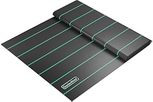 GardenMate Telo per Protezione dalle Erbacce, per Pacciamatura, Protezione per Sabbionaia, 2 x 10 m 100 g/m² – Tessuto con Fili Intrecciati – Stabilizzazione ai Raggi UV