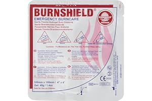ST JOHN AMBULANCE STJ AMBU F80001 Burnshield Hydrogel Medicazione, 100 mm x 100 mm