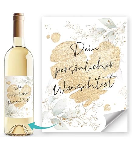 Persönliches Sektflaschen-Etikett – Perfekt Als Geschenk Zum Geburtstag, Hochzeit Oder Verlobung
