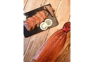 ‎HAMBURGER FISCHWERKER Färöer Räucherlachs - Der mit der roten Kordel - ca.1.2kg - Extrem Mild im Geschmack 2x mild geräuchert