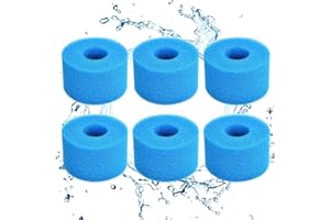 KATELUO Éponge Filtrante Type S1, Cartouche de Filtre en Mousse, Mousse pour Filtre Piscine, Réutilisables et Lavables, Filtre en Mousse pour Spa, Piscine
