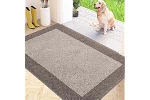 FCSDETAIL Felpudo Entrada Casa 80 x 120 cm, Alfombra Antideslizante y Lavable en Lavadora, Alfombra Atrapapolvo Absorbentes para Perro, Entrada, Puerta y Pasillo