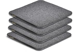 AMARE Home 4er Set Sitzkissen Filz zum Wenden, 35 x 35 cm