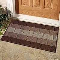 Status Polypropylene Anti Slip Floor Door Mat in Home Kitchen Office Entrance Mats ( 38x58 cm) (Beige, 15 x 23)