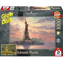Statue of Liberty at Dusk Glow in the Dark Puzzle