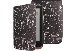VOVIPO Funda rígida Delgada para Touch HD 3 / Touch Lux 5 / Touch Lux 4/ Basic Lux 2 E-Reader – Funda de Piel sintética Ligera función de Reposo/Encendido automático-COS