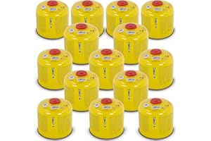 ZMC 14X Gaskartuschen 300g, Schraubkartusche 600ml mit Propan/Butan Gas, EN417 Eurogewinde 7/16", Ventilkartusche Gaskartusche passend für Gaskocher, Gasbrenner, Unkrautbrenner, Camping & Weber Grill